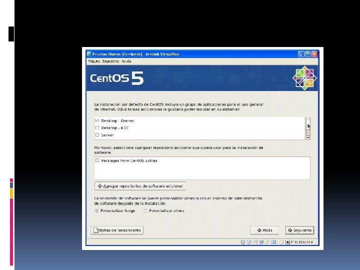 Sento Os Sistema operativo cent OS Cent OS es una