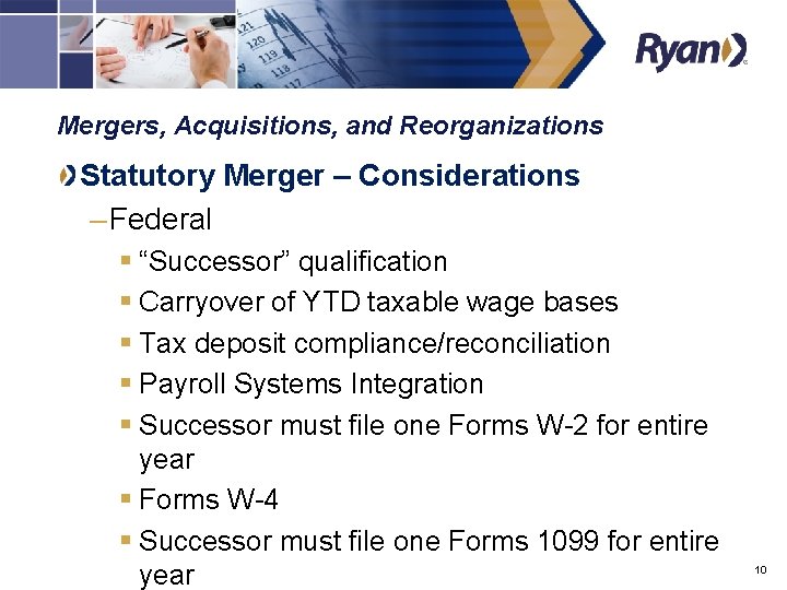 Mergers, Acquisitions, and Reorganizations Statutory Merger – Considerations – Federal § “Successor” qualification §