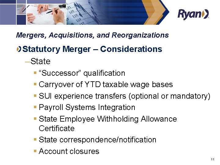 Mergers, Acquisitions, and Reorganizations Statutory Merger – Considerations – State § “Successor” qualification §