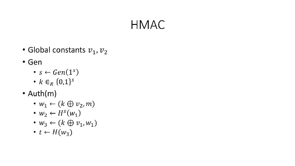 HMAC • 