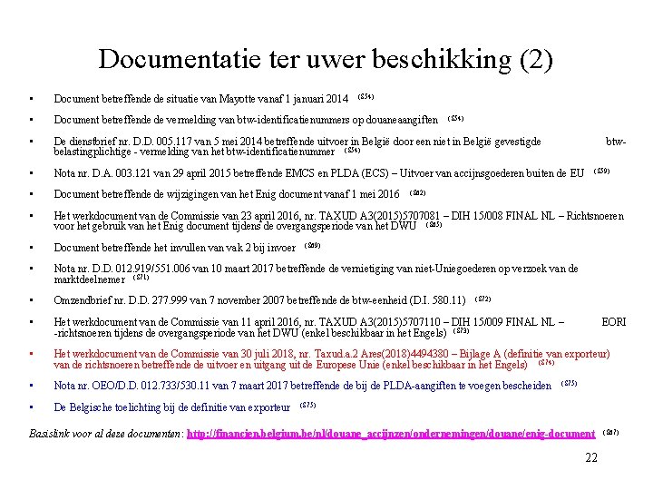 Documentatie ter uwer beschikking (2) • Document betreffende de situatie van Mayotte vanaf 1