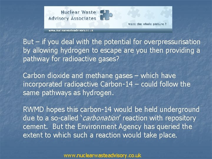 But – if you deal with the potential for overpressurisation by allowing hydrogen to