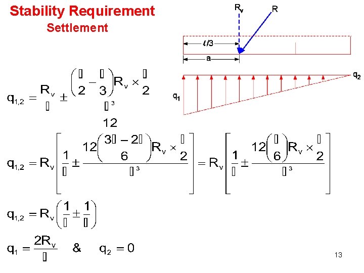 Stability Requirement Settlement 13 