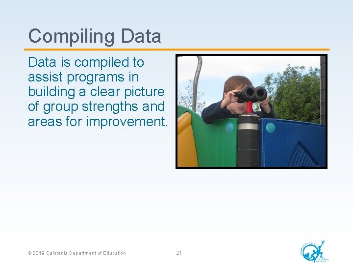 Compiling Data is compiled to assist programs in building a clear picture of group