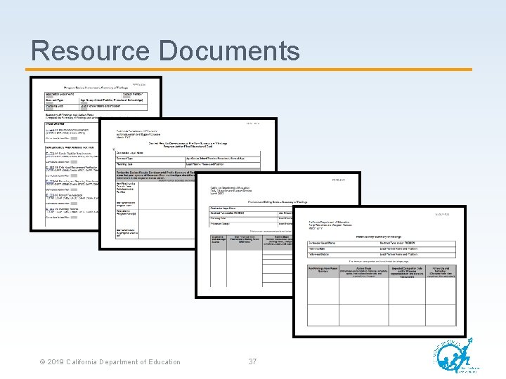 Resource Documents © 2019 California Department of Education 37 