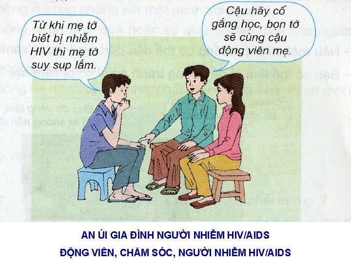 AN ỦI GIA ĐÌNH NGƯỜI NHIỄM HIV/AIDS ĐỘNG VIÊN, CHĂM SÓC, NGƯỜI NHIỄM HIV/AIDS