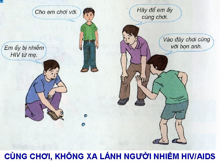 CÙNG CHƠI, KHÔNG XA LÁNH NGƯỜI NHIỄM HIV/AIDS 