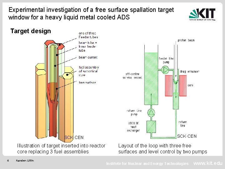 Experimental investigation of a free surface spallation target window for a heavy liquid metal