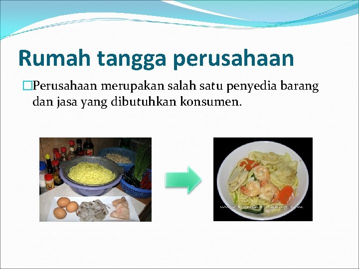 Rumah tangga perusahaan �Perusahaan merupakan salah satu penyedia barang dan jasa yang dibutuhkan konsumen.