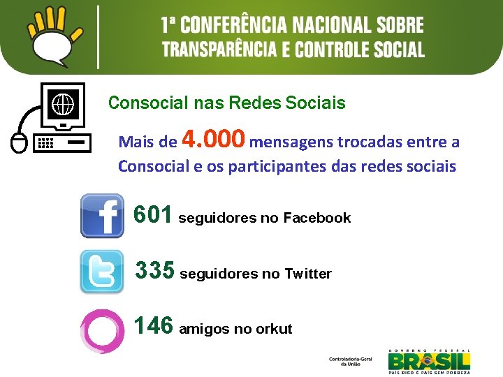 Consocial nas Redes Sociais Mais de 4. 000 mensagens trocadas entre a Consocial e