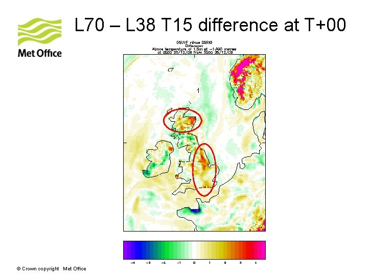 L 70 – L 38 T 15 difference at T+00 © Crown copyright Met