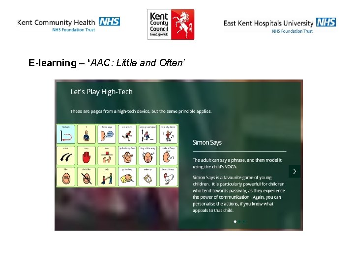 E-learning – ‘AAC: Little and Often’ 