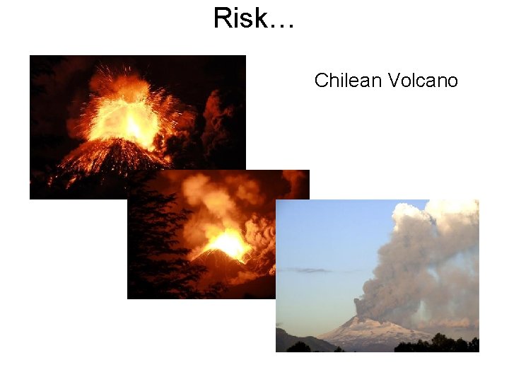 Risk… Chilean Volcano 