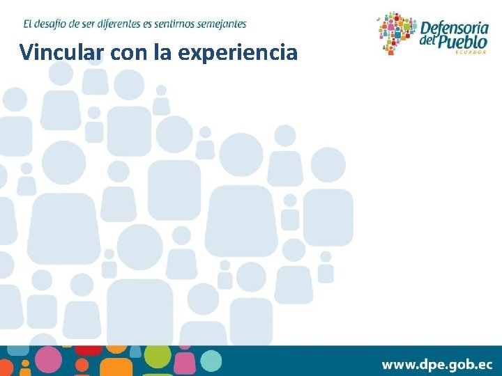 Vincular con la experiencia 