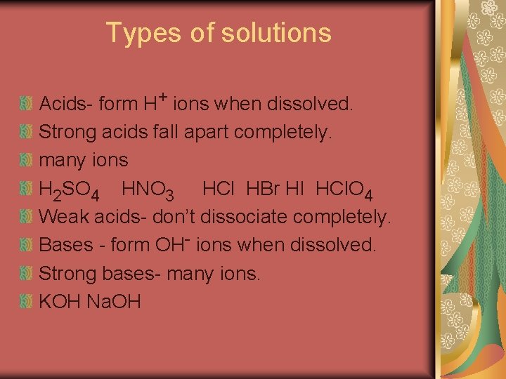 High Acidic Solution Chapter 4 Aqueous Reactions And Solution Stoichiometry Water