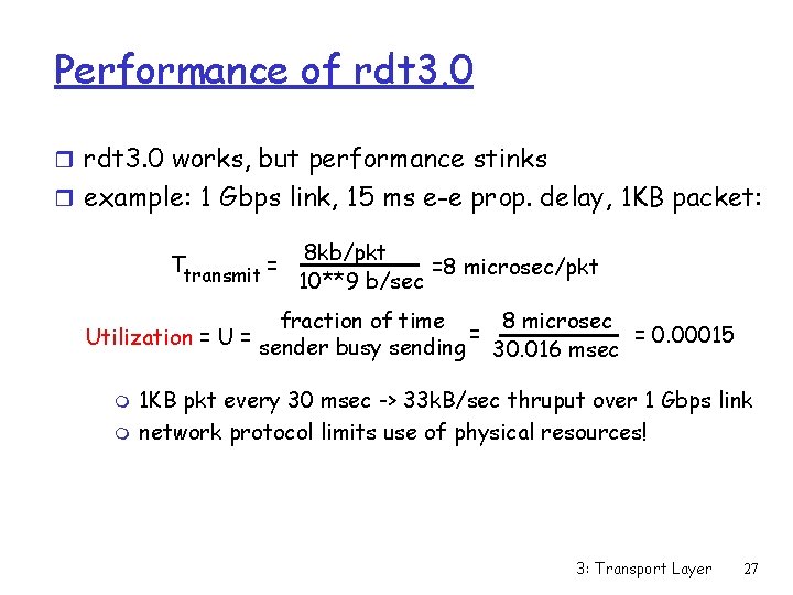 Performance of rdt 3. 0 r rdt 3. 0 works, but performance stinks r