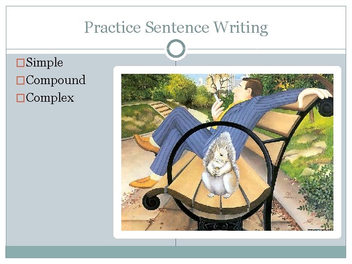 Practice Sentence Writing �Simple �Compound �Complex 