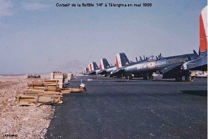 Corsair de la flottille 14 F à Télergma en mai 1956 (ARDHAN) 