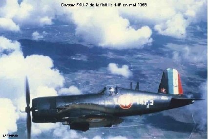 Corsair F 4 U-7 de la flottille 14 F en mai 1956 (ARDHAN) 