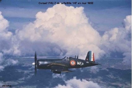 Corsair F 4 U-7 de la flottille 14 F en mai 1956 (ARDHAN) 