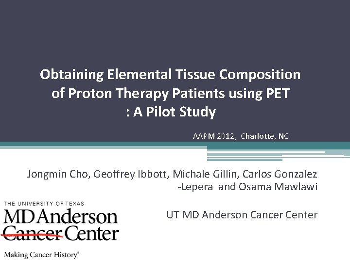 Obtaining Elemental Tissue Composition of Proton Therapy Patients using PET : A Pilot Study