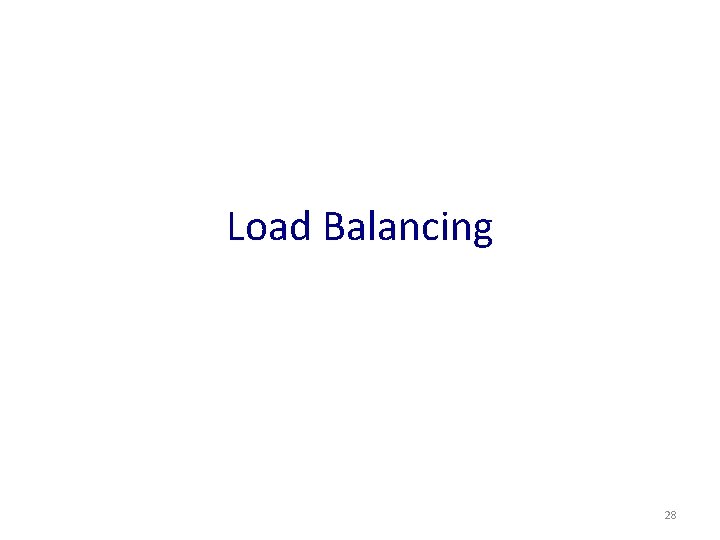 Load Balancing 28 