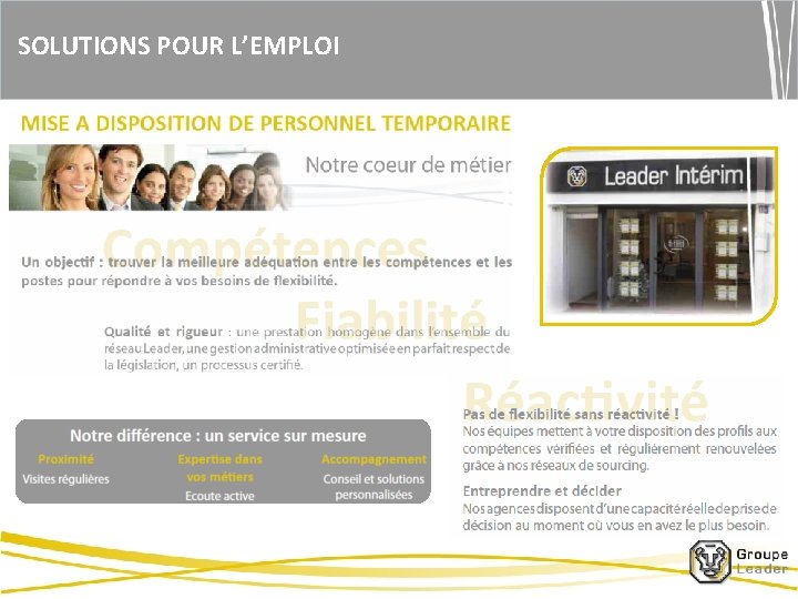 SOLUTIONS POUR L’EMPLOI 