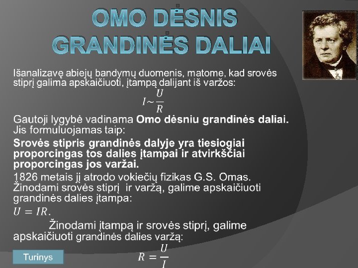 OMO DĖSNIS GRANDINĖS DALIAI 