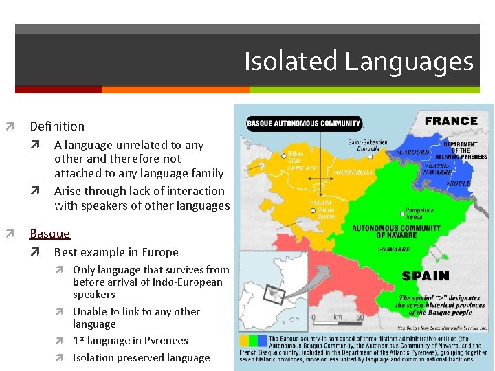 Isolated Languages Definition A language unrelated to any other and therefore not attached to