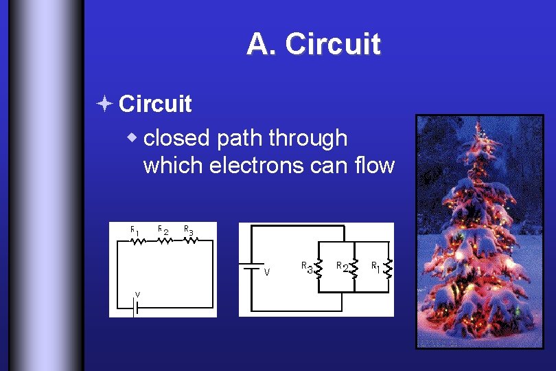 A. Circuit ª Circuit w closed path through which electrons can flow 