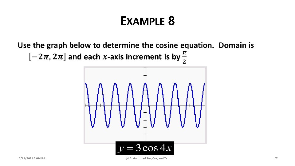 EXAMPLE 8 12/11/2021 6: 00 PM § 4. 5: Graphs of Sin, Cos, and