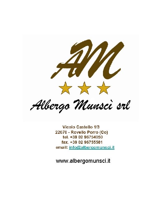 www. albergomunsci. it 