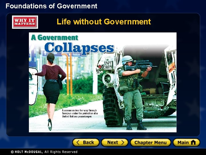 Foundations of Government Life without Government 