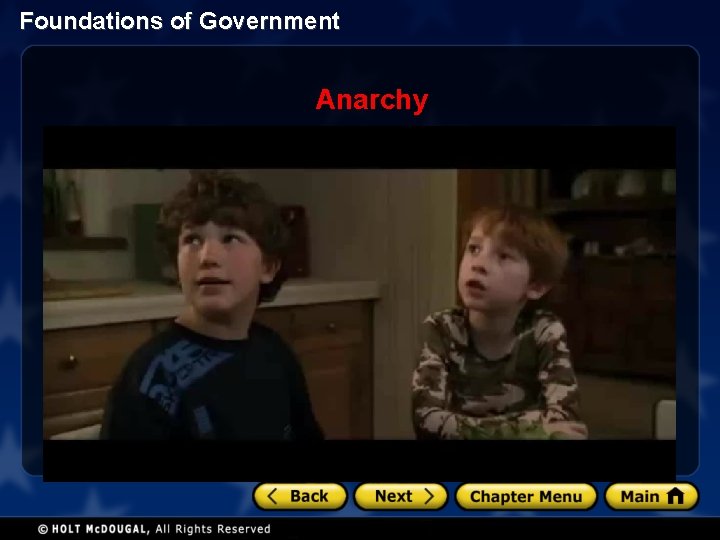 Foundations of Government Anarchy 
