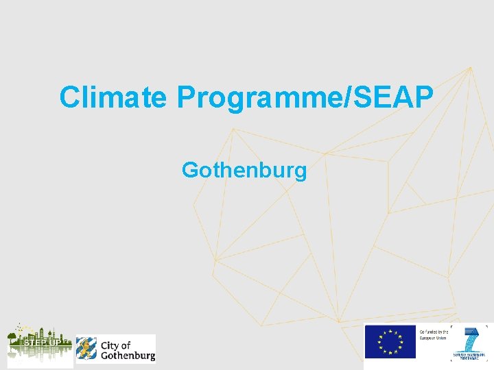 Climate Programme/SEAP Gothenburg 
