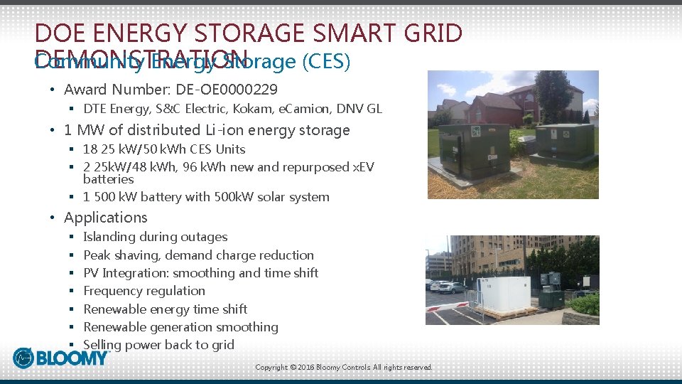 ESS Performance Testing US DOE Energy Storage Smart