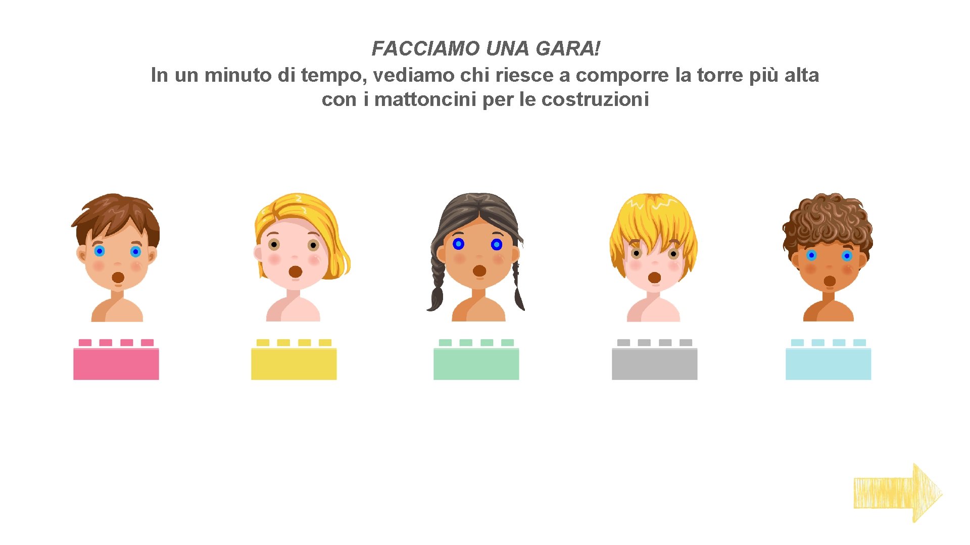 FACCIAMO UNA GARA! In un minuto di tempo, vediamo chi riesce a comporre la