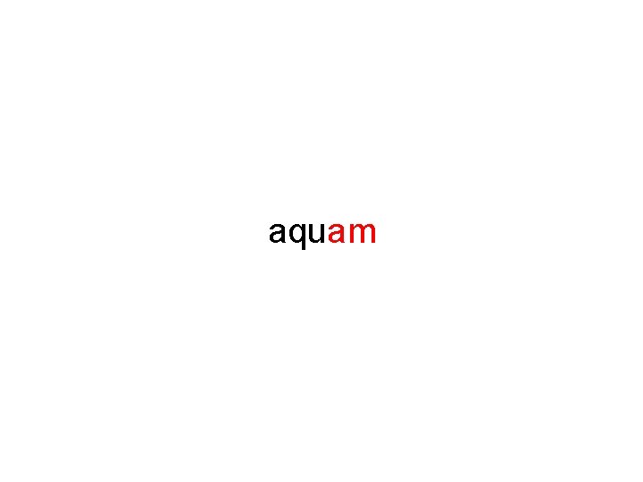 aquam 