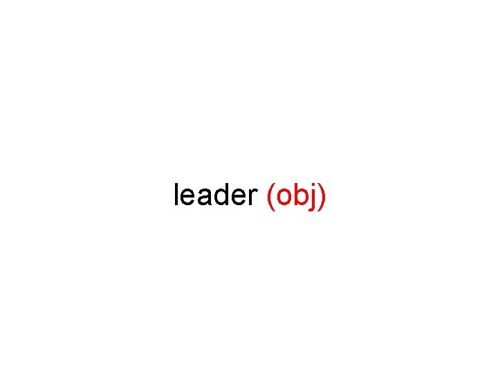 leader (obj) 