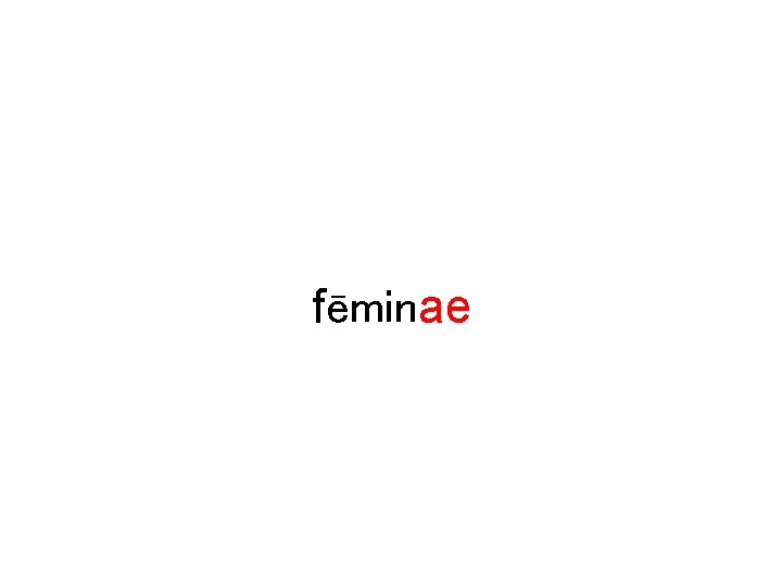 fēminae 