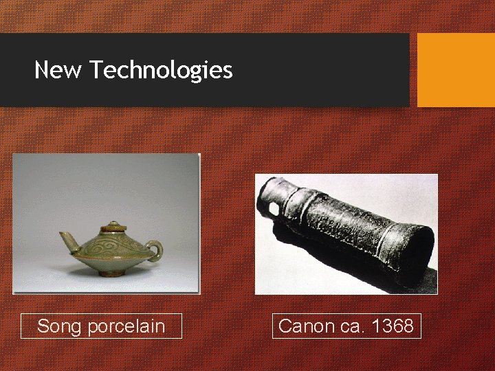 New Technologies Song porcelain Canon ca. 1368 
