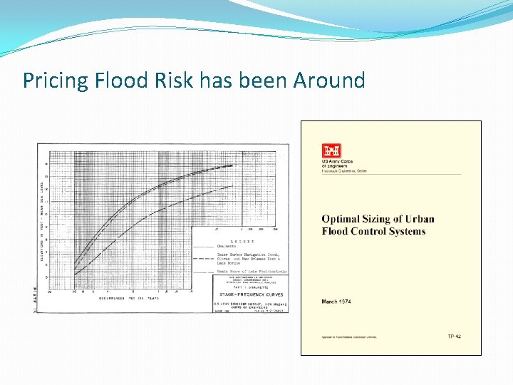 Pricing Flood Risk has been Around 