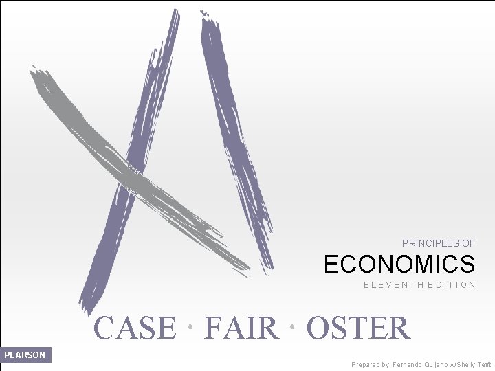 PRINCIPLES OF ECONOMICS ELEVENTH EDITION CASE FAIR OSTER PEARSON Prepared by: Fernando Quijano w/Shelly