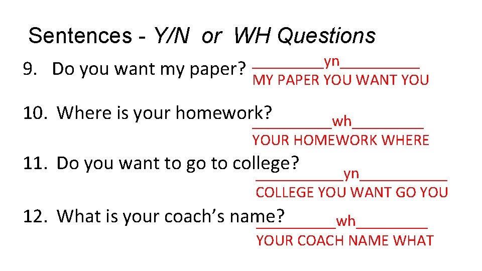 Presentational Sentences Important Keep this paper Title your