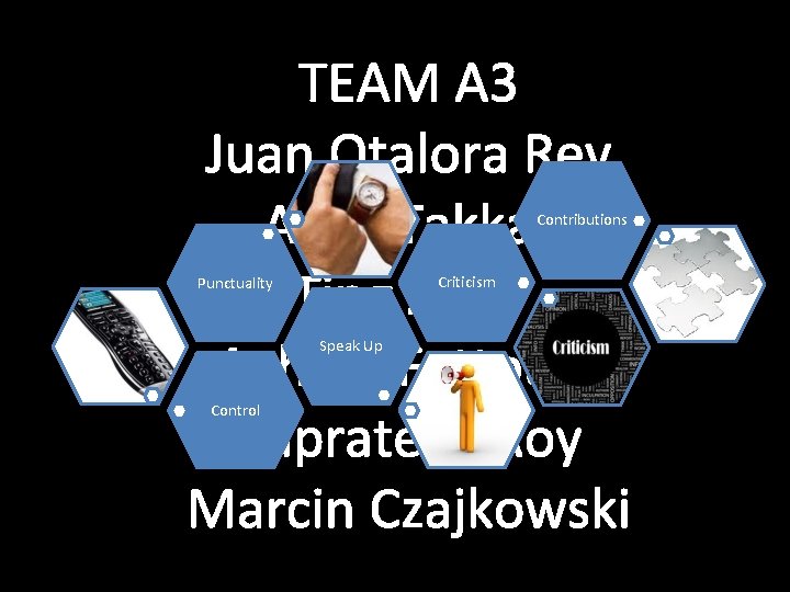 TEAM A 3 Juan Otalora Rey Awal Takkar Ting Zhao Ayham Fattoum Suprateek Roy