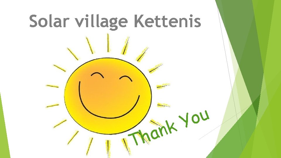 Solar village Kettenis a h T u o Y nk 