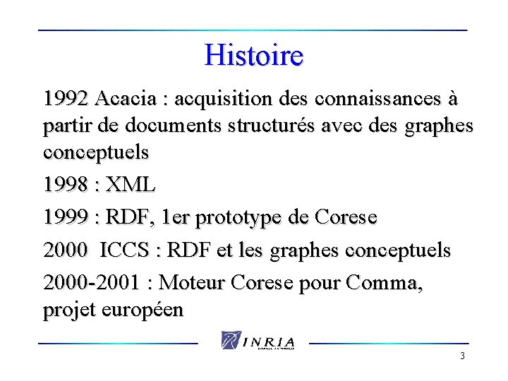 Histoire 1992 Acacia : acquisition des connaissances à partir de documents structurés avec des