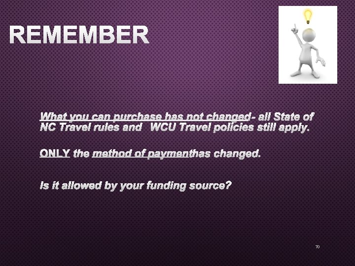 REMEMBER WHAT YOU CAN PURCHASE HAS NOT CHANGED- ALLSTATE OF NC TRAVEL RULES AND