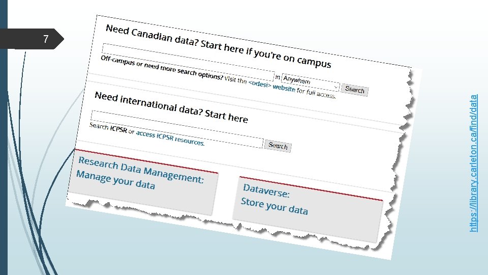 https: //library. carleton. ca/find/data 7 