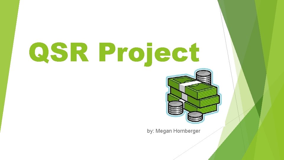 QSR Project by: Megan Hornberger 